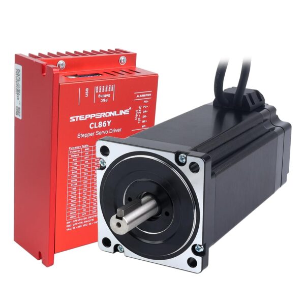 Sada Krokový Motor Nema 34 s Uzavřenou Smyčkou, Enkodérem a Driver CL86Y 12Nm