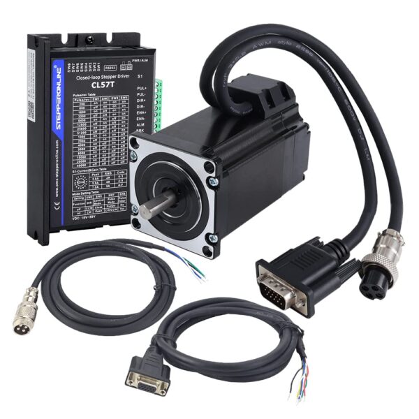sada krokovy motor nema 23 2 0nm s uzavrenou smyckou enkoderem a driver cl57t (2)